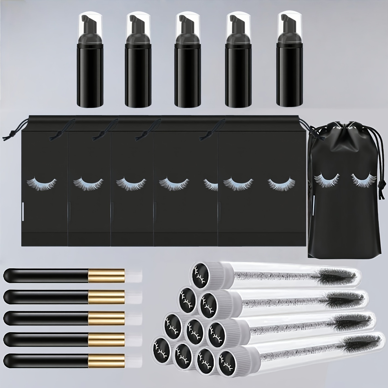 Detailing Brush Set - 20개 속눈썹 관리 키트 - 5개