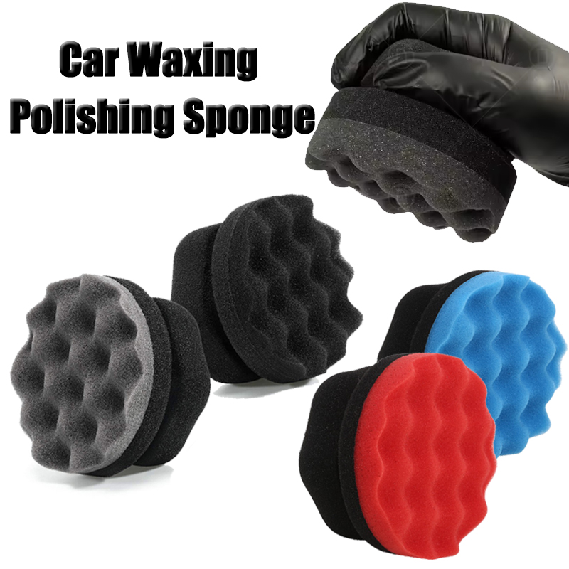 Wax Applicator Pad - 자동차 왁스 광택 스펀지 육각형 그립
