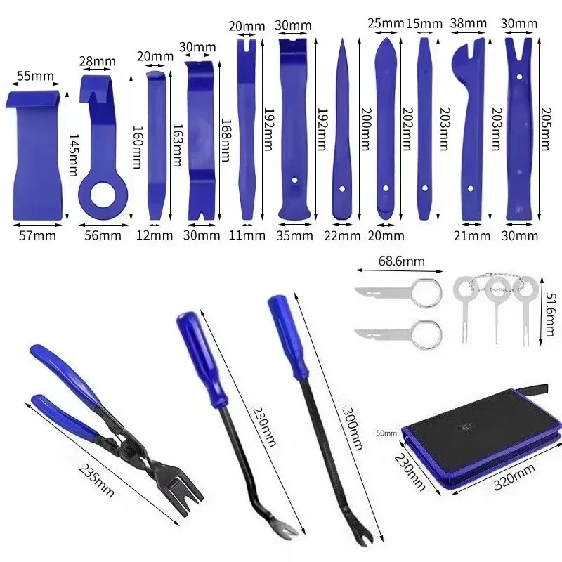 새로운 자동차 수공구 세트 자동차 분해 도구 키트 스테 - Trim Restorer Plastic 리뷰 및 가격