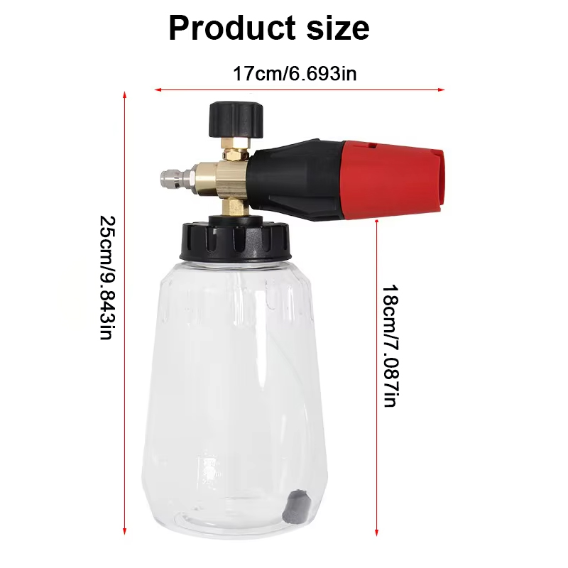 고압 PA 폼 캐논 조절식 폼 스프레이어 스노우 폼건  - Pressure Washer Foam Gun 리뷰 및 가격