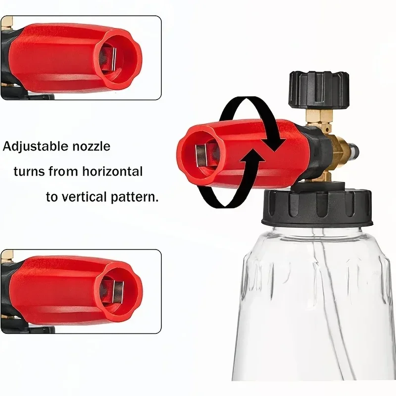 고압 PA 폼 캐논 조절식 폼 스프레이어 스노우 폼건  - Pressure Washer Foam Gun 리뷰 및 가격