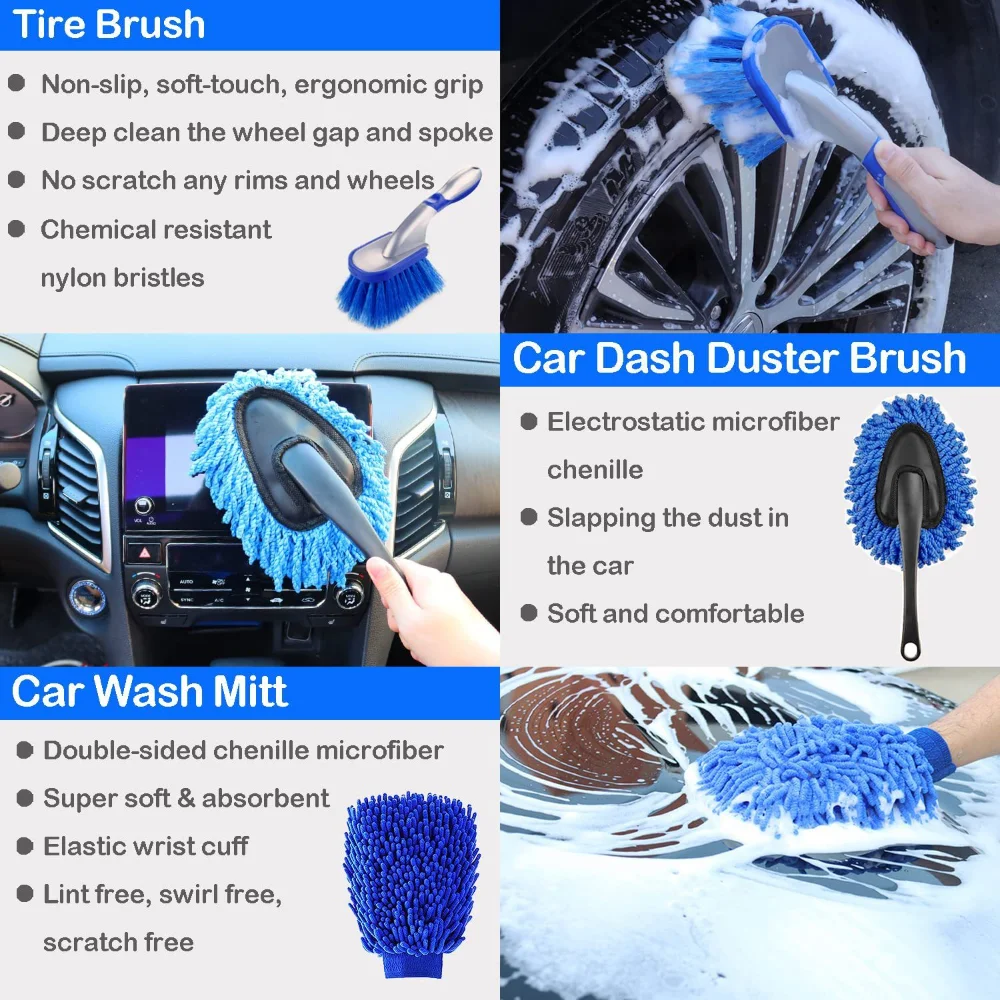 세차 브러시 세트, 공기 배출구용 디테일링 브러시, 타 - Dirt Brush Interior 리뷰 및 가격